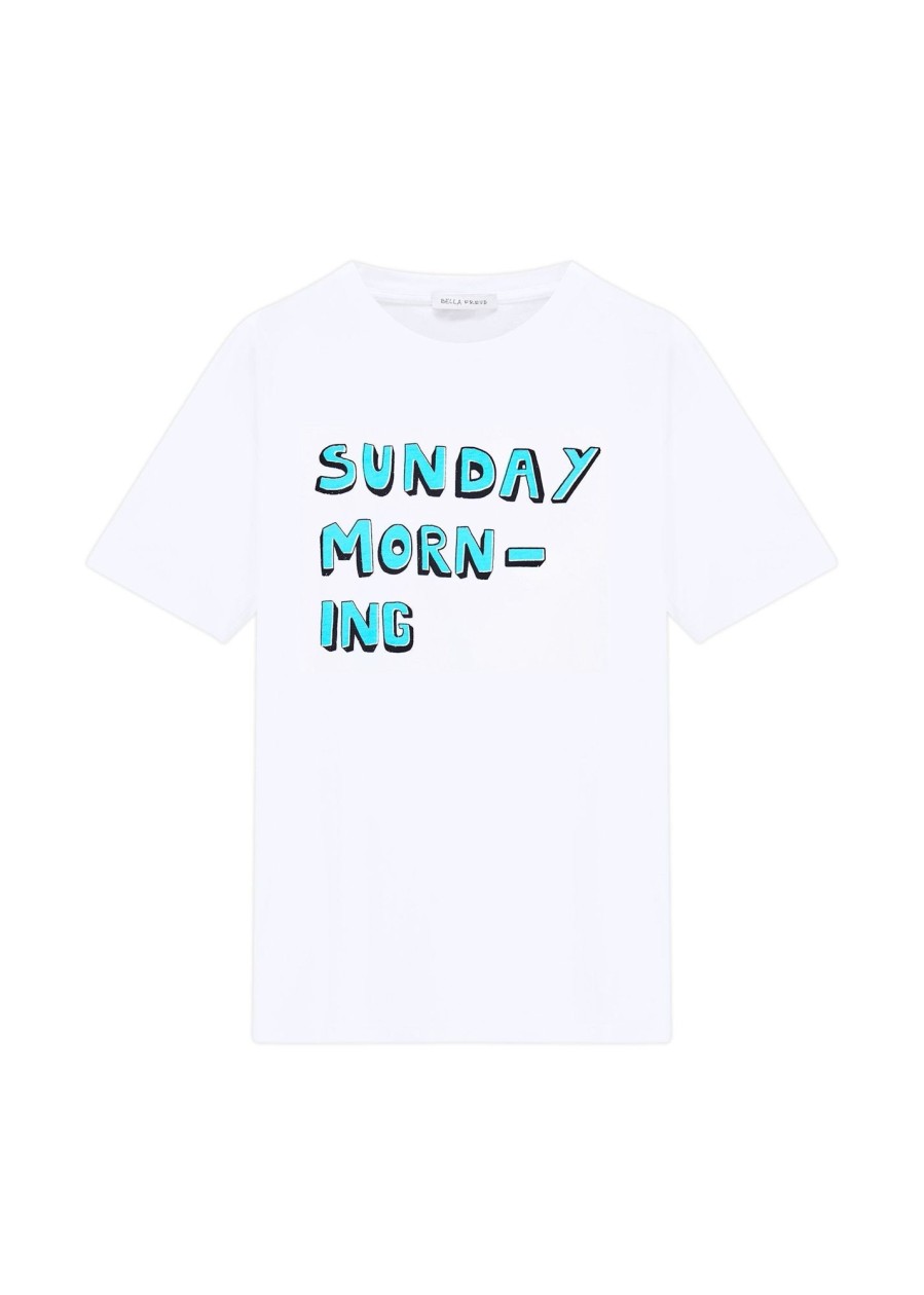 Women Bella Freud Sunday Morning T Shirt Salegracefulwear