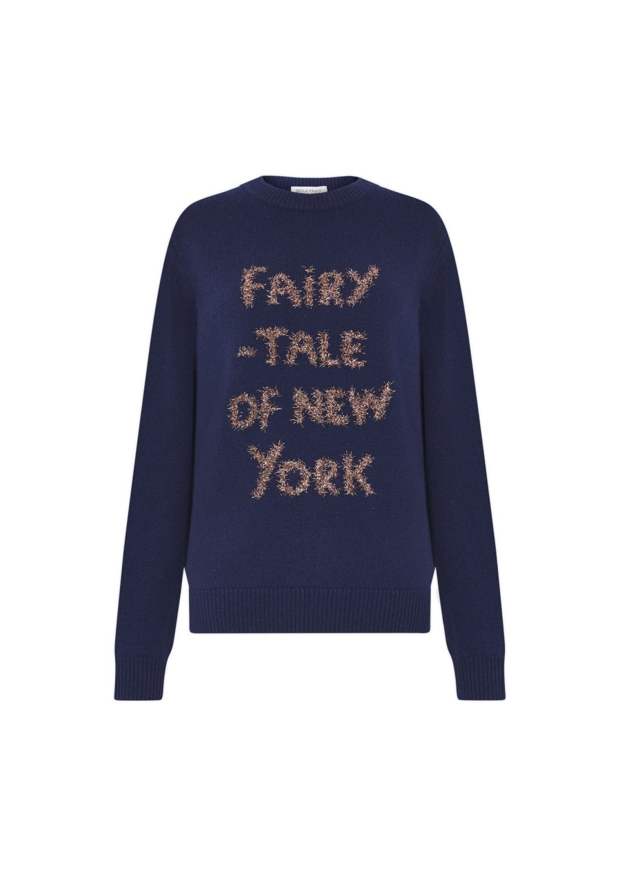 Women Bella Freud Tinsel Fairytale Of New York Oversized Jumper